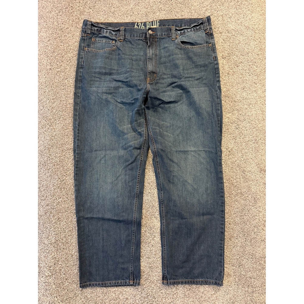 626 Blue Jeans Men 44x32 Blue Straight Leg Denim 100% Cotton Medium Wash Classic